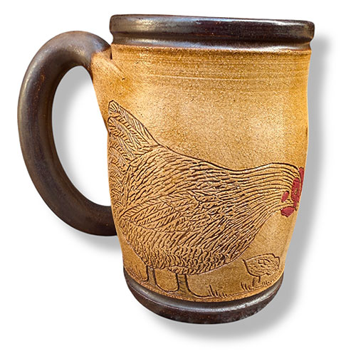 Eugene Etched Rooster/Chicken Mug DP4986